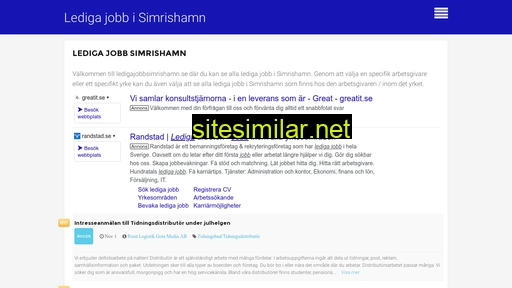 ledigajobbsimrishamn.se alternative sites