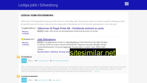 ledigajobbsolvesborg.se alternative sites
