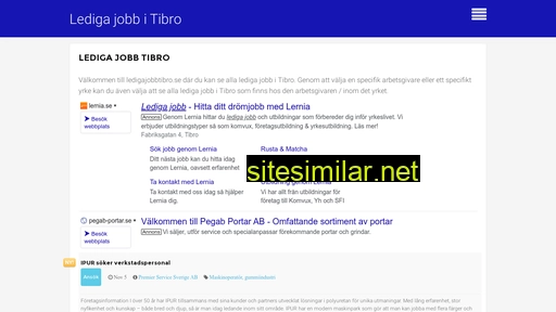 ledigajobbtibro.se alternative sites
