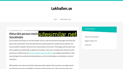 lekhallen.se alternative sites
