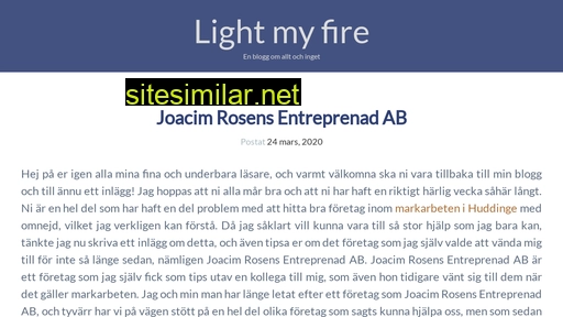 light-my-fire.se alternative sites