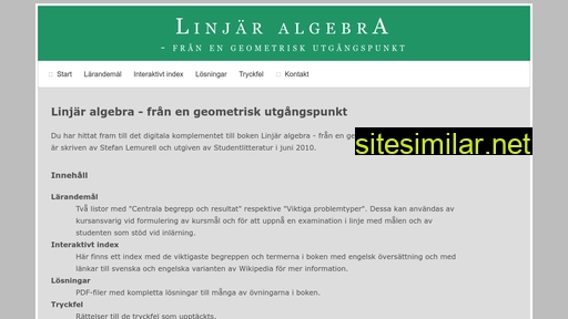 Linjaralgebra similar sites