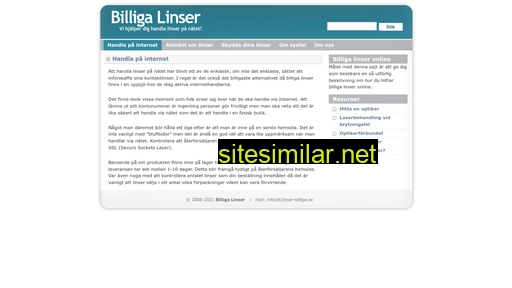 linser-billiga.se alternative sites