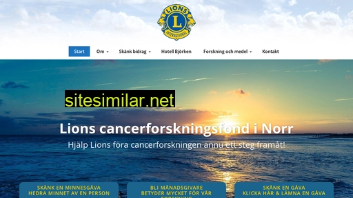 lionscancerforskningsfondinorr.se alternative sites