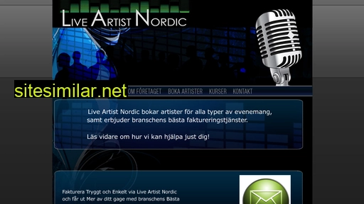 liveartistnordic.se alternative sites