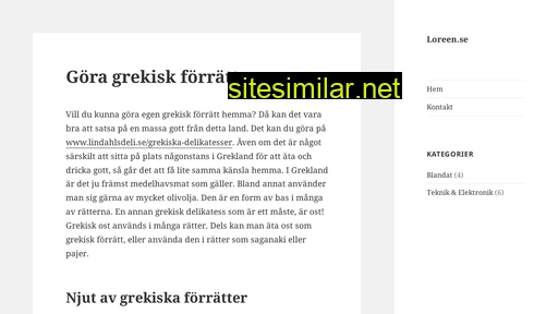 loreen.se alternative sites