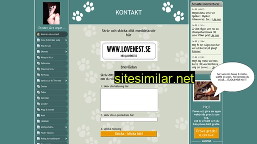 lovenest.se alternative sites