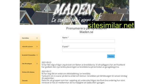 maden.se alternative sites