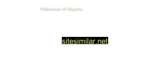 magistra.se alternative sites