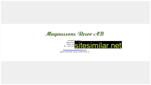 magnussonsresor.se alternative sites