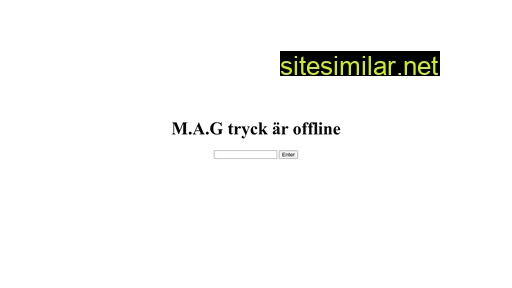 Magtryck similar sites
