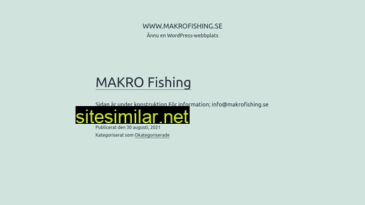 makrofishing.se alternative sites