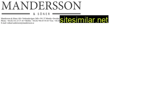 Mandersson similar sites