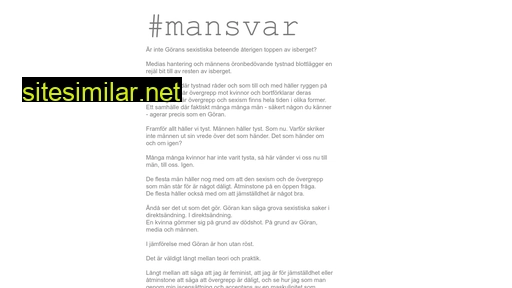 mansvar.se alternative sites