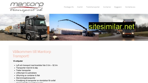 Mantorptransport similar sites