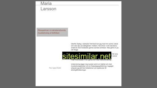marialarsson.se alternative sites