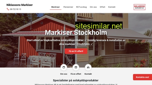 markiser-stockholm.se alternative sites