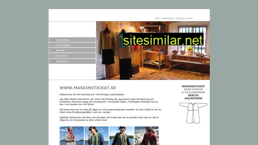 maskinstickat.se alternative sites