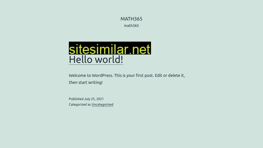 Math365 similar sites