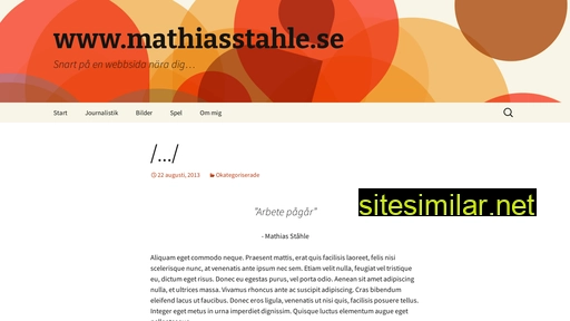 mathiasstahle.se alternative sites