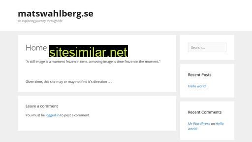matswahlberg.se alternative sites