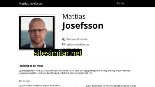 Mattiasjosefsson similar sites