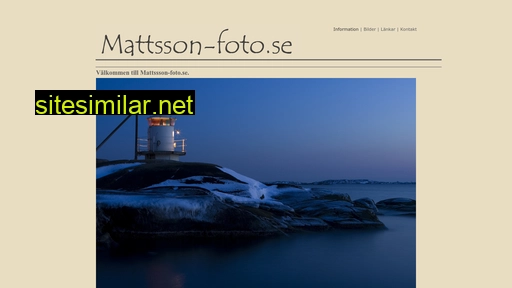 mattsson-foto.se alternative sites