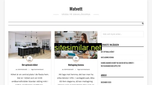 matvett.se alternative sites