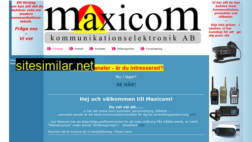 maxicom.se alternative sites