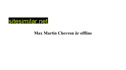 maxmartinchevron.se alternative sites