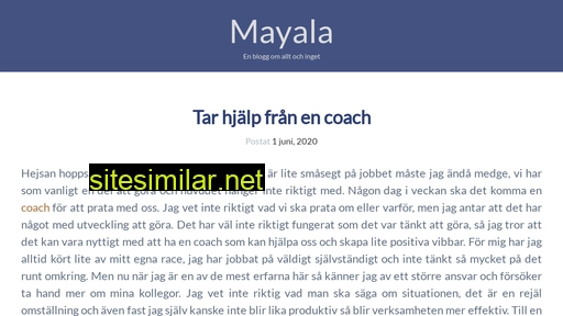 mayala.se alternative sites