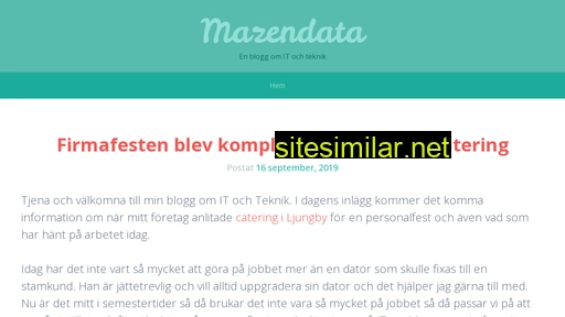 Mazendata similar sites