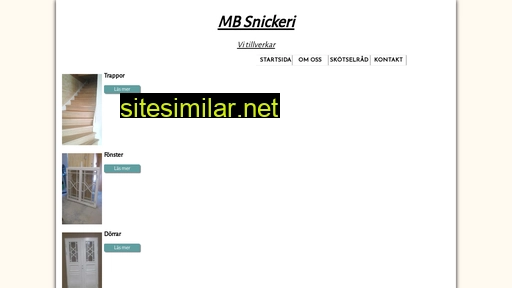 mb-snickeri.se alternative sites