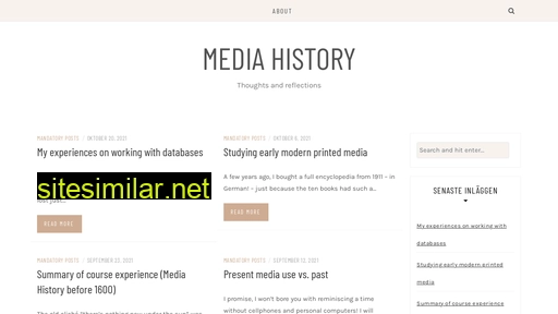mediahistoryblog.se alternative sites