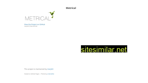 metrical.se alternative sites