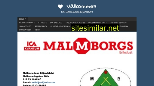 mhbiljardklubb.se alternative sites