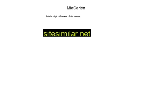 miacarlen.se alternative sites