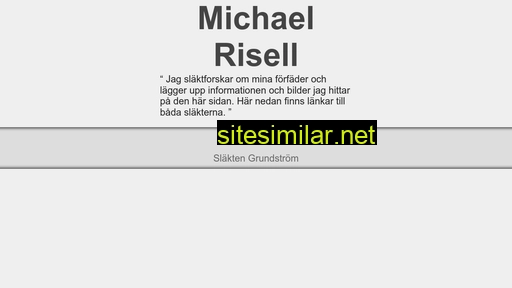 michaelrisell.se alternative sites