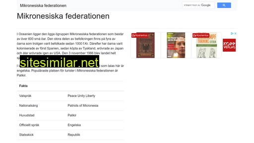 mikronesiskafederationen.se alternative sites