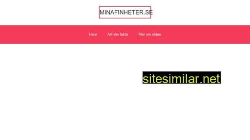 minafinheter.se alternative sites