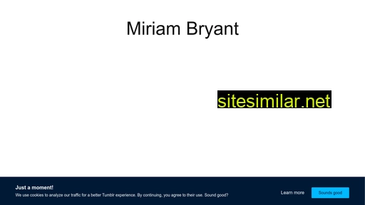 Miriambryant similar sites