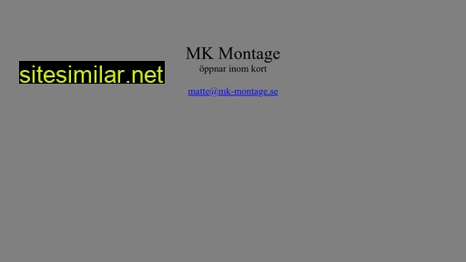 mk-montage.se alternative sites