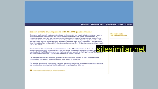 mmquestionnaire.se alternative sites