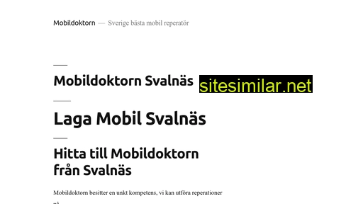 mobildoktorn.se alternative sites