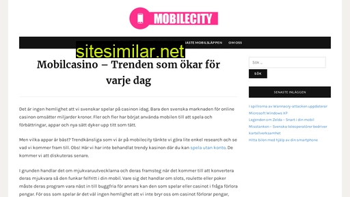 mobilecity.se alternative sites