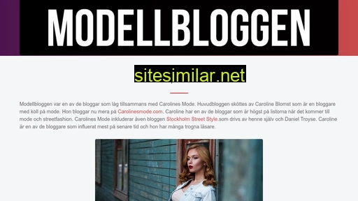 Modellbloggen similar sites