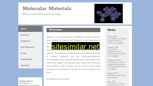 molecularmaterials.se alternative sites