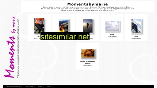 momentsbymarie.se alternative sites