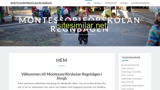 montessoriforskolanregnbagen.se alternative sites