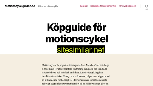 motionscykelguiden.se alternative sites
